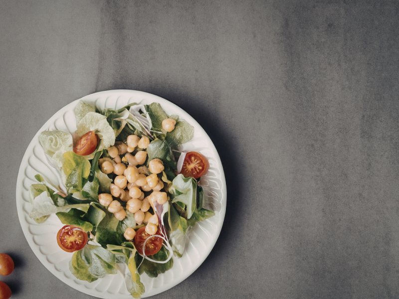 Homemade healthy salad meal idea